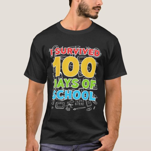 100 dagen school, 100ste dag t-shirt (Voorkant)