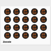 100 dagen school 100ste dag van school Stud Ronde Sticker (Vel)