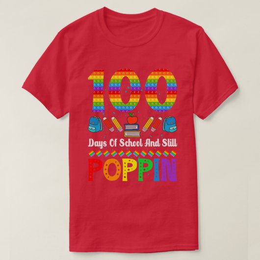 100 dagen school 105 t-shirt (Design voorkant)