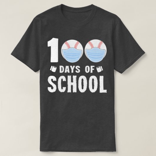100 dagen school 2021 100e schooldag 2021 t-shirt (Design voorkant)