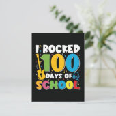 100 dagen school 2025 Uitnodiging (Staand voorkant)