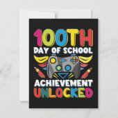 100 dagen school 2025 Uitnodiging (Voorkant)