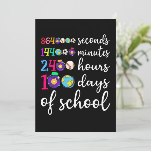 100 dagen school 2400 uur 144000 minuten (2).p save the date (Staand voorkant)