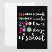 100 dagen school 2400 uur 144000 minuten (2).p save the date (Voorkant / Achterkant)