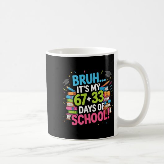 100 dagen school 67 koffiemok (Rechts)