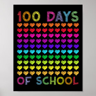 100 dagen school afmaken en nog steeds genieten va poster
