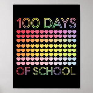 100 dagen school afmaken en nog steeds genieten va poster