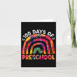 100 dagen school Afro meisje Kinder 100e dag leraa Kaart