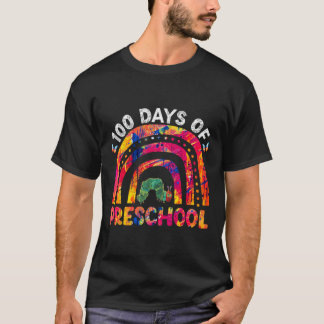 100 dagen school Afro meisje Kinder 100e dag leraa T-shirt