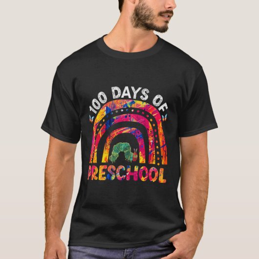 100 dagen school Afro meisje Kinder 100e dag leraa T-shirt (Voorkant)