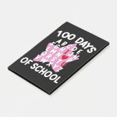 100 dagen school alfabet 100ste dag leraar  post-it® notes (Schuin)