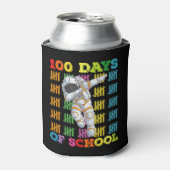 100 dagen school astronaut leraar blikjeskoeler (Blikje Voorkant)