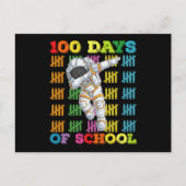 100 dagen school astronaut leraar briefkaart (Voorkant)