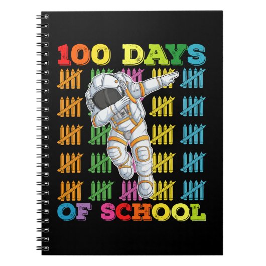 100 dagen school astronaut leraar notitieboek (Voorkant)