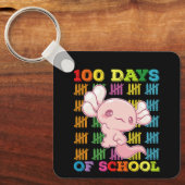 100 dagen school Axolotl leraar Sleutelhanger (Voorkant)