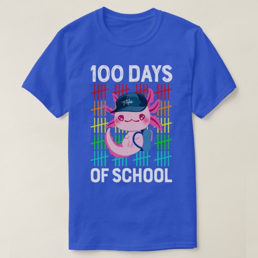 100 dagen school Axolotl Lover Girls Ki T-shirt (Design voorkant)