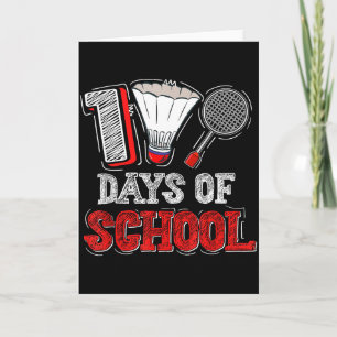 100 Dagen School Badminton Liefhebbers Kinderen Jo Kaart