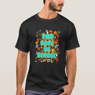 100 dagen school Bal sport  Leraar of leerling T-shirt