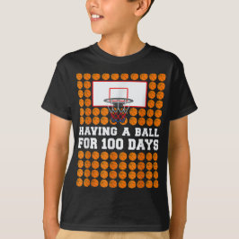 100 Dagen School Basketbal 100ste Dag Ballen Cadea T-shirt
