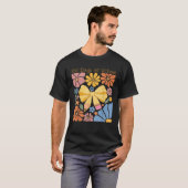 100 dagen School Boho Floral Coquette Bow Teache T-shirt (Voorkant volledig)