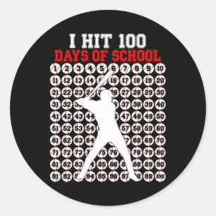 100 dagen school Bysebyll 100e dag van school Bo Ronde Sticker