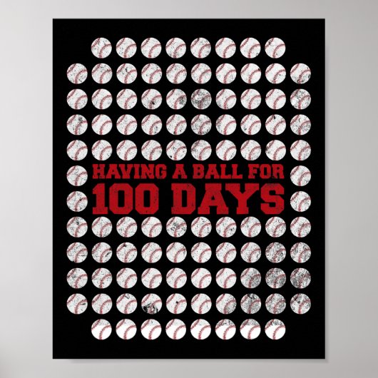 100 dagen school Bysebyll 100e dag van school kind Poster (Voorkant)