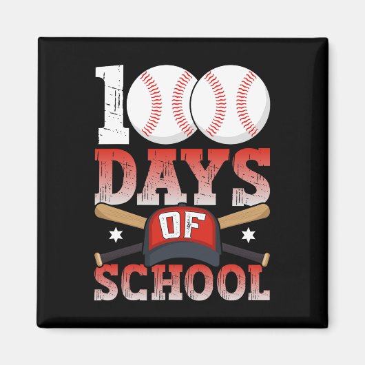 100 dagen school Bysebyll 100ste dag voor student Magneet (Voorkant)