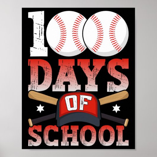 100 dagen school Bysebyll 100ste dag voor student Poster (Voorkant)