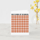 100 dagen school Bysketll 100ste leraar Kaart (Gele Bloem)