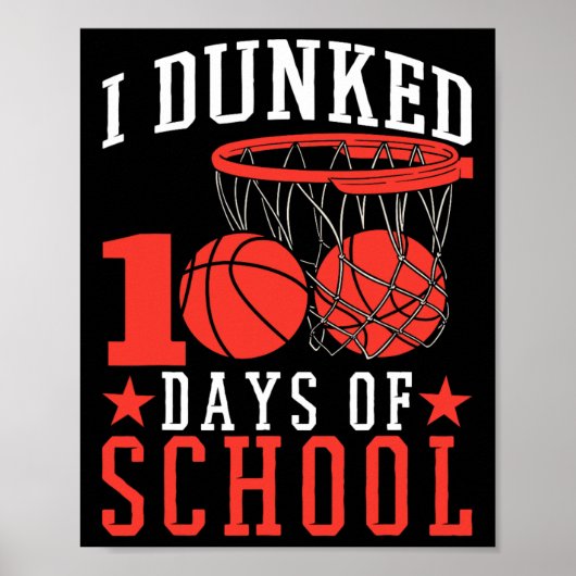 100 dagen school Bysketll Kinder Poster (Voorkant)