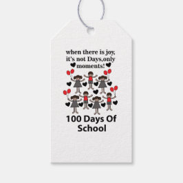 100 dagen school cadeaulabel