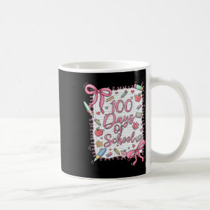 100 Dagen School Coquette Boog Voor Meisjes 100ste Koffiemok
