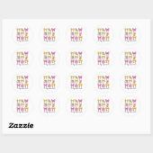 100 Dagen School Coquette Bow 100ste Dag School Ronde Sticker (Vel)