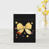 100 dagen school, Coquette Bow kleuterschool Kaart (Gele Bloem)
