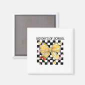 100 dagen school, Coquette Bow kleuterschool Magneet (Voorkant / Achterkant)
