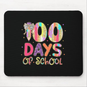 100 Dagen School Coquette Pencil Bow Teachers GI Muismat