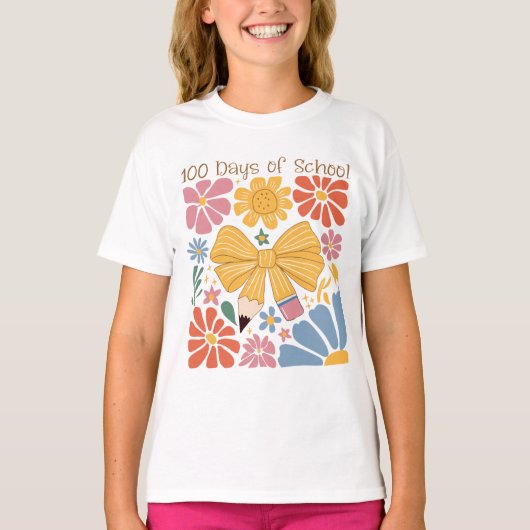 100 dagen school Coquette T-shirt (Voorkant)