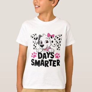 100 dagen school Dalmatische hond jongens kids 100 T-shirt