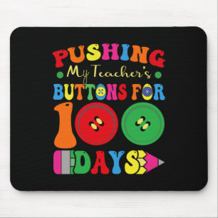 100 dagen school die de Buttonnen van mijn leraar Muismat