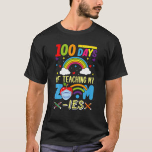 100 dagen school die mijn zoom-Ies Virtual Te doce T-shirt