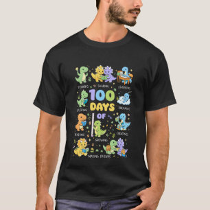 100 dagen school dinosaurus Dino T Rex slimmer the T-shirt
