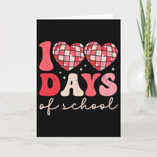 100 dagen school disco ll leraar studenten valenti kaart (Voorkant)