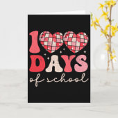 100 dagen school disco ll leraar studenten valenti kaart (Gele Bloem)