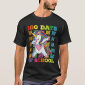 100 dagen school eenhoorn leraar t-shirt (Voorkant)