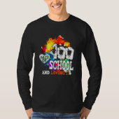 100 dagen school en 100e dag meisje t-shirt (Voorkant)