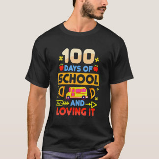 100 Dagen School En Het Bevalt Grappige Student Th T-shirt