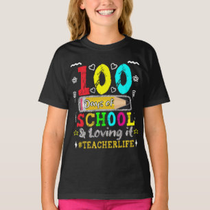 100 dagen school en het leuk vinden t-shirt