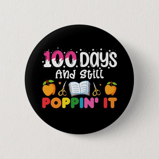 100 dagen school en het nog steeds doen ronde button 5,7 cm (Voorkant)