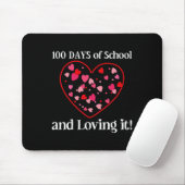 100 dagen school en liefdevolle IT-studenten lerar Muismat (Met muis)