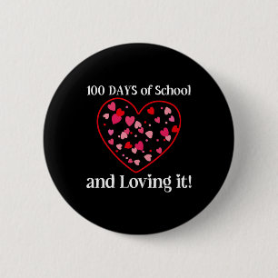 100 dagen school en liefdevolle IT-studenten lerar Ronde Button 5,7 Cm